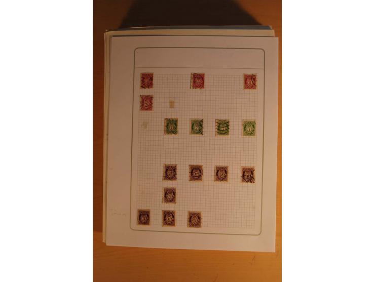 1855/1999, gestempelte Sammlung mit Doubletten auf selbstgestalteten Blättern in 2 Alben