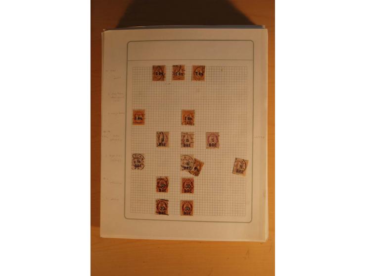 1855/1999, gestempelte Sammlung mit Doubletten auf selbstgestalteten Blättern in 2 Alben