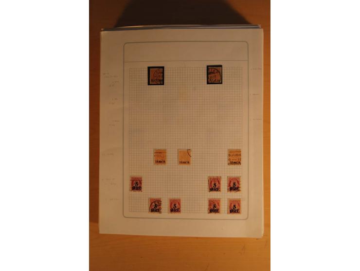 1855/1999, gestempelte Sammlung mit Doubletten auf selbstgestalteten Blättern in 2 Alben