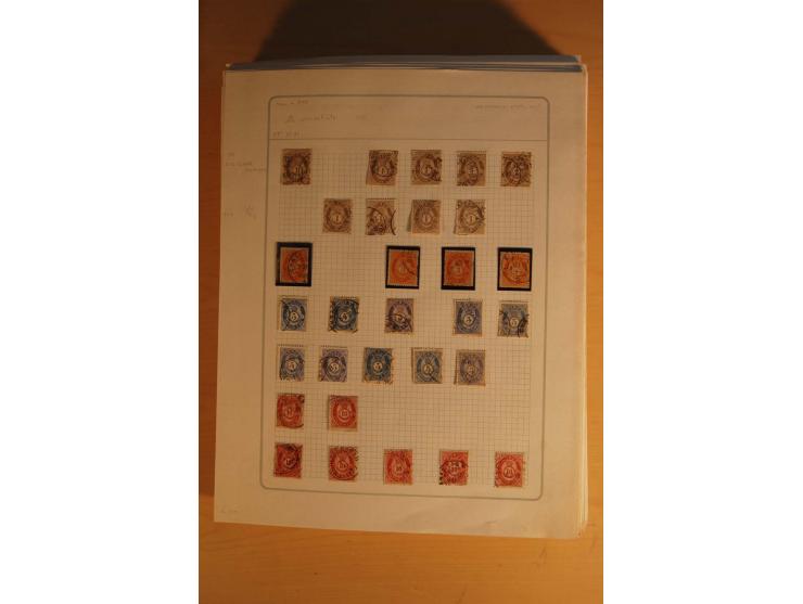 1855/1999, gestempelte Sammlung mit Doubletten auf selbstgestalteten Blättern in 2 Alben