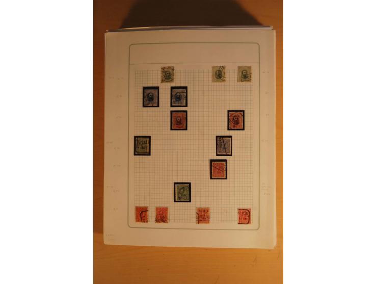 1855/1999, gestempelte Sammlung mit Doubletten auf selbstgestalteten Blättern in 2 Alben