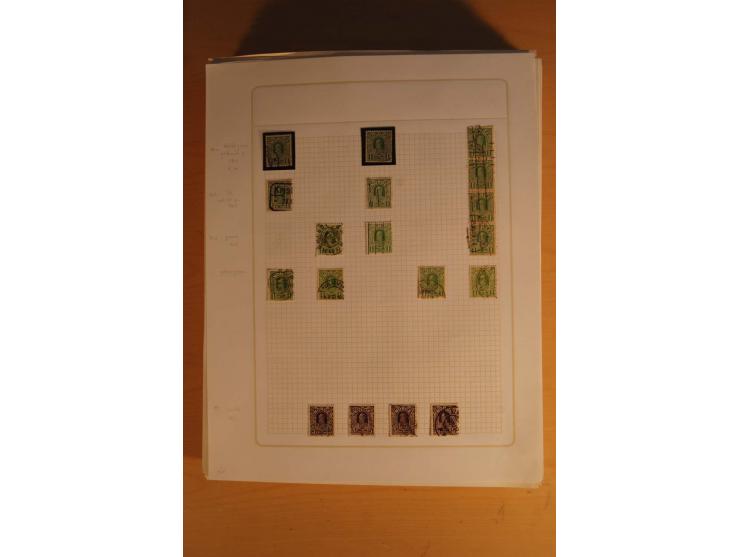 1855/1999, gestempelte Sammlung mit Doubletten auf selbstgestalteten Blättern in 2 Alben