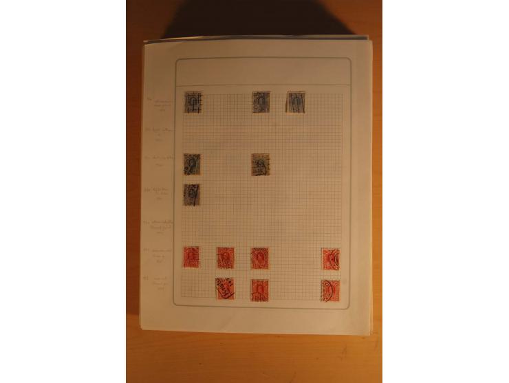 1855/1999, gestempelte Sammlung mit Doubletten auf selbstgestalteten Blättern in 2 Alben