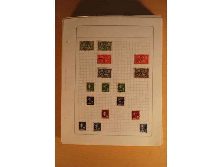 1855/1999, gestempelte Sammlung mit Doubletten auf selbstgestalteten Blättern in 2 Alben