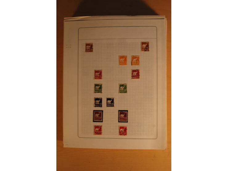 1855/1999, gestempelte Sammlung mit Doubletten auf selbstgestalteten Blättern in 2 Alben