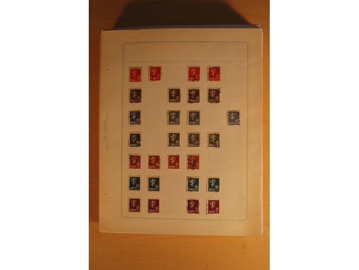 1855/1999, gestempelte Sammlung mit Doubletten auf selbstgestalteten Blättern in 2 Alben