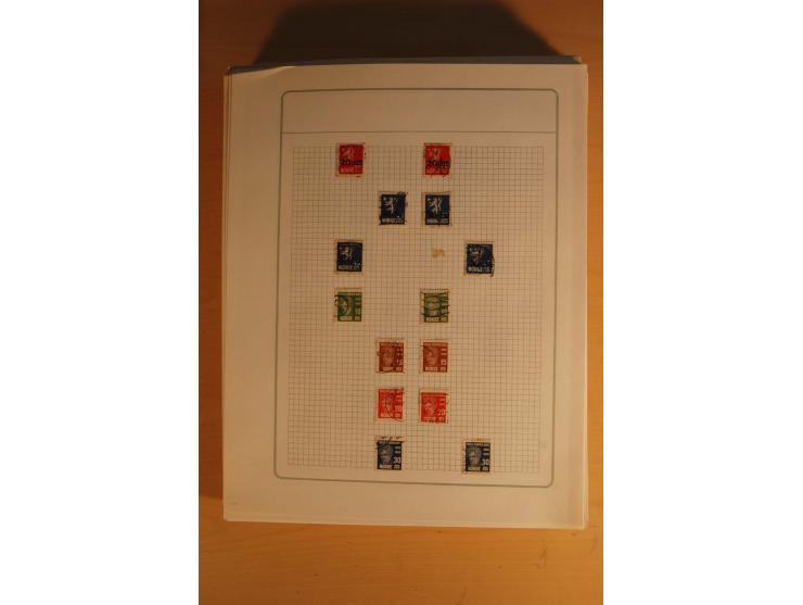 1855/1999, gestempelte Sammlung mit Doubletten auf selbstgestalteten Blättern in 2 Alben