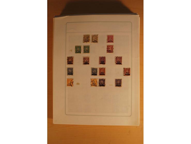 1855/1999, gestempelte Sammlung mit Doubletten auf selbstgestalteten Blättern in 2 Alben
