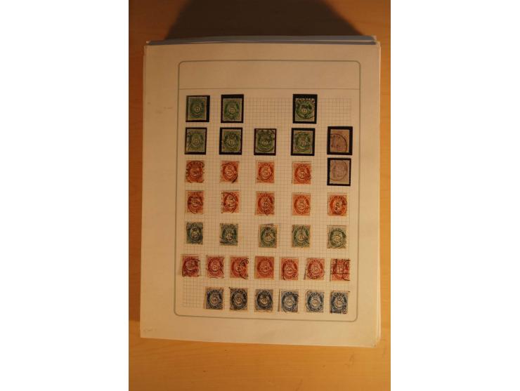 1855/1999, gestempelte Sammlung mit Doubletten auf selbstgestalteten Blättern in 2 Alben