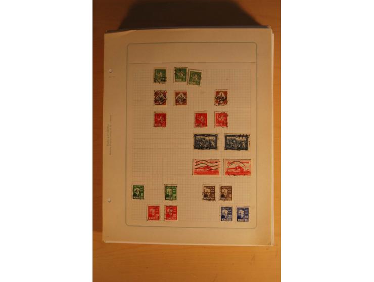 1855/1999, gestempelte Sammlung mit Doubletten auf selbstgestalteten Blättern in 2 Alben