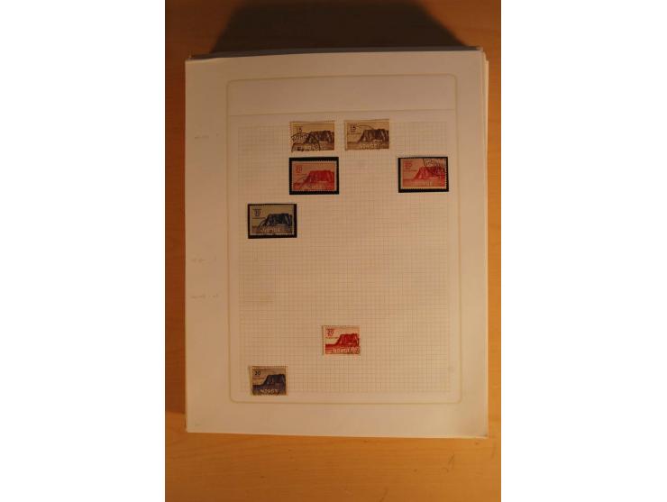 1855/1999, gestempelte Sammlung mit Doubletten auf selbstgestalteten Blättern in 2 Alben