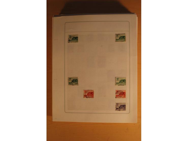 1855/1999, gestempelte Sammlung mit Doubletten auf selbstgestalteten Blättern in 2 Alben