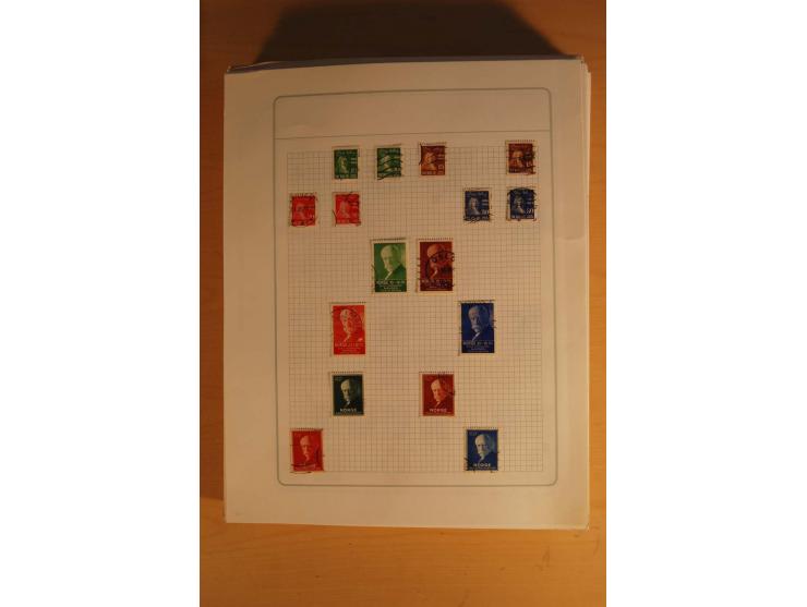 1855/1999, gestempelte Sammlung mit Doubletten auf selbstgestalteten Blättern in 2 Alben
