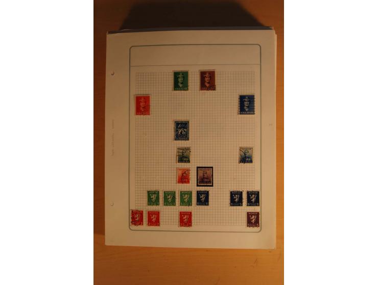 1855/1999, gestempelte Sammlung mit Doubletten auf selbstgestalteten Blättern in 2 Alben