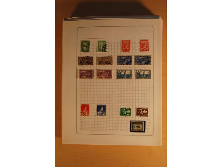 1855/1999, gestempelte Sammlung mit Doubletten auf selbstgestalteten Blättern in 2 Alben