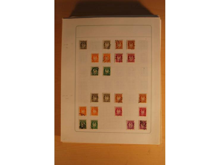 1855/1999, gestempelte Sammlung mit Doubletten auf selbstgestalteten Blättern in 2 Alben