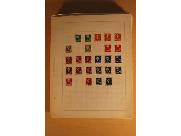 1855/1999, gestempelte Sammlung mit Doubletten auf selbstgestalteten Blättern in 2 Alben