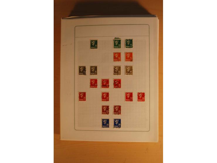 1855/1999, gestempelte Sammlung mit Doubletten auf selbstgestalteten Blättern in 2 Alben