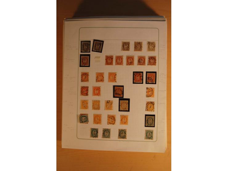 1855/1999, gestempelte Sammlung mit Doubletten auf selbstgestalteten Blättern in 2 Alben