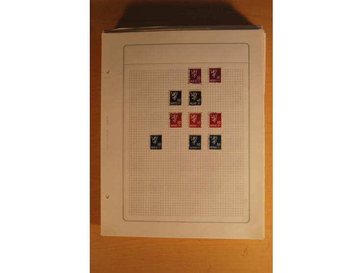 1855/1999, gestempelte Sammlung mit Doubletten auf selbstgestalteten Blättern in 2 Alben