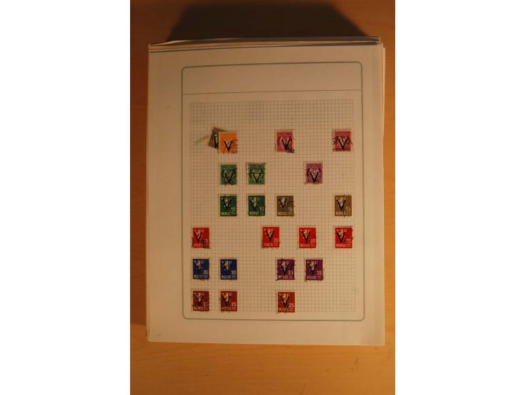 1855/1999, gestempelte Sammlung mit Doubletten auf selbstgestalteten Blättern in 2 Alben