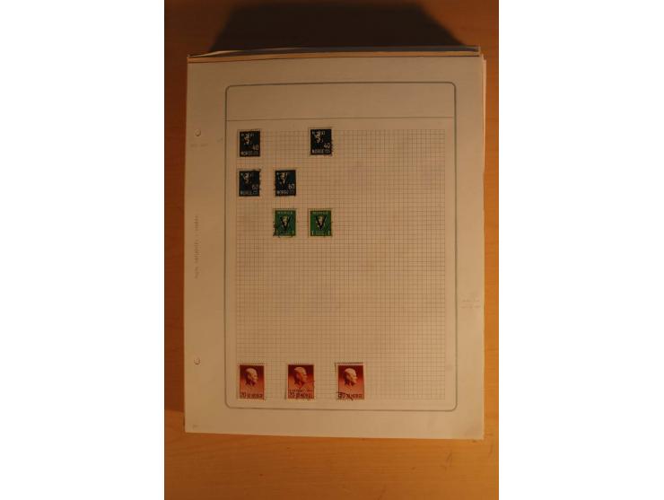 1855/1999, gestempelte Sammlung mit Doubletten auf selbstgestalteten Blättern in 2 Alben