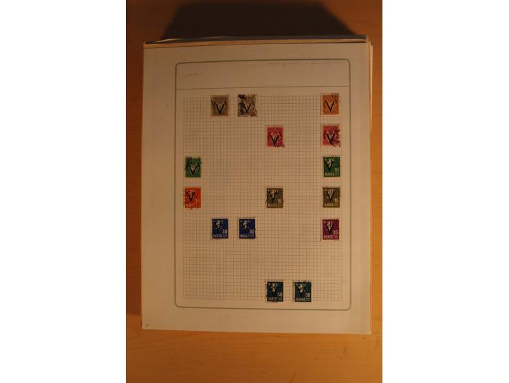 1855/1999, gestempelte Sammlung mit Doubletten auf selbstgestalteten Blättern in 2 Alben