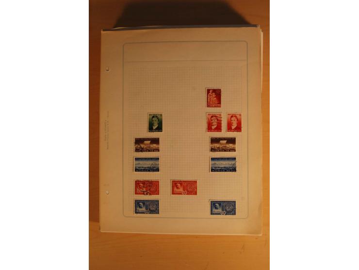 1855/1999, gestempelte Sammlung mit Doubletten auf selbstgestalteten Blättern in 2 Alben