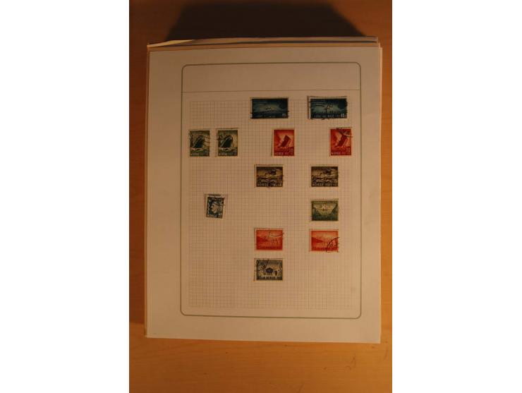 1855/1999, gestempelte Sammlung mit Doubletten auf selbstgestalteten Blättern in 2 Alben