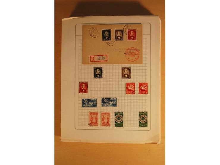 1855/1999, gestempelte Sammlung mit Doubletten auf selbstgestalteten Blättern in 2 Alben