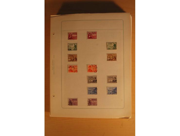1855/1999, gestempelte Sammlung mit Doubletten auf selbstgestalteten Blättern in 2 Alben
