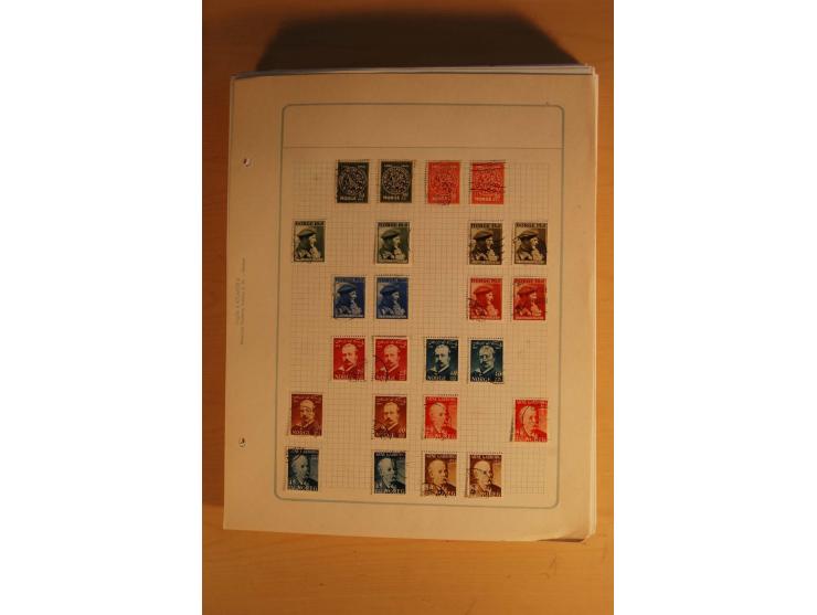 1855/1999, gestempelte Sammlung mit Doubletten auf selbstgestalteten Blättern in 2 Alben