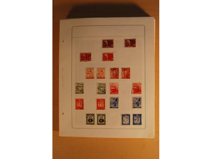 1855/1999, gestempelte Sammlung mit Doubletten auf selbstgestalteten Blättern in 2 Alben