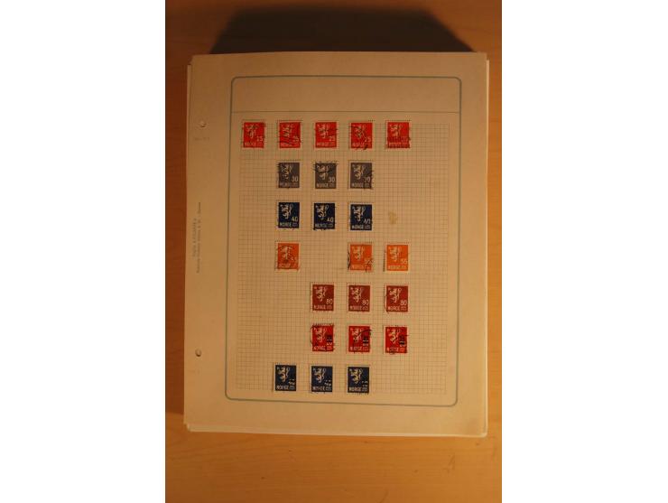 1855/1999, gestempelte Sammlung mit Doubletten auf selbstgestalteten Blättern in 2 Alben