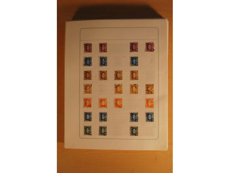 1855/1999, gestempelte Sammlung mit Doubletten auf selbstgestalteten Blättern in 2 Alben