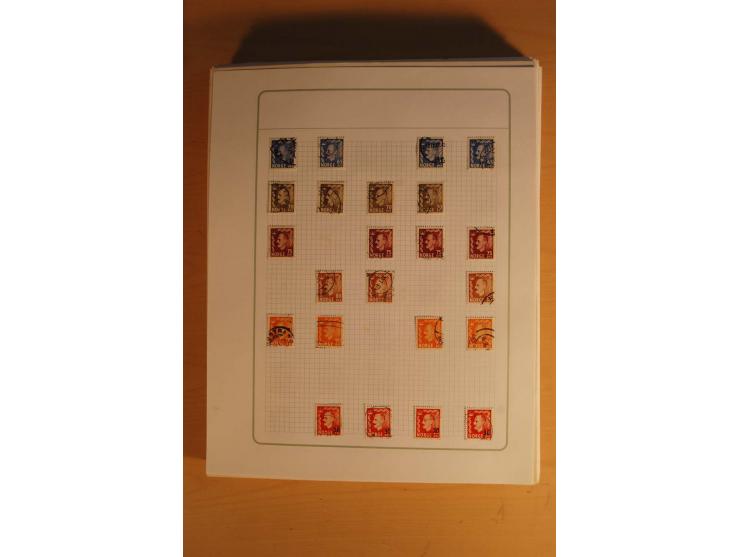 1855/1999, gestempelte Sammlung mit Doubletten auf selbstgestalteten Blättern in 2 Alben