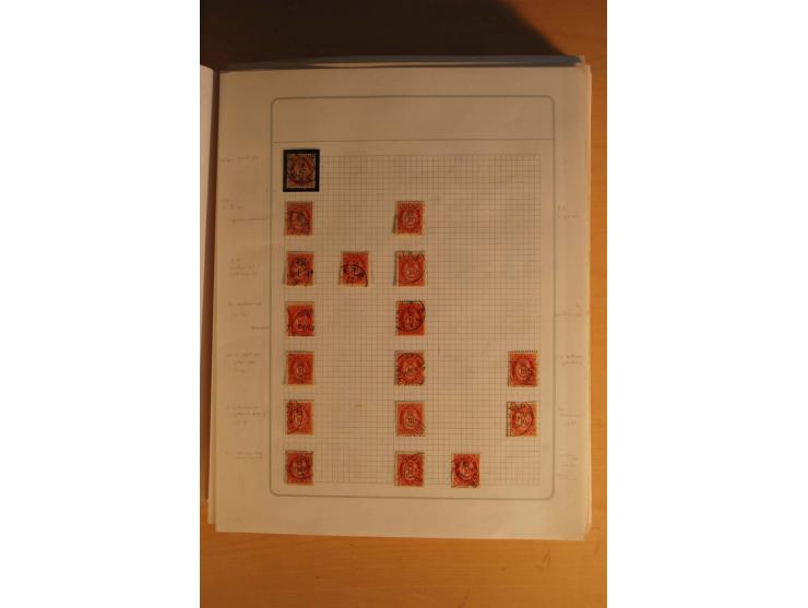 1855/1999, gestempelte Sammlung mit Doubletten auf selbstgestalteten Blättern in 2 Alben