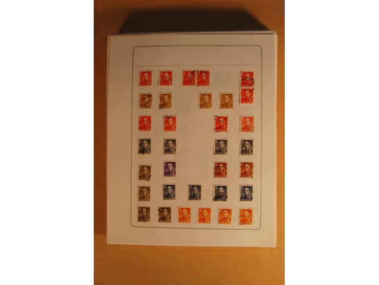 1855/1999, gestempelte Sammlung mit Doubletten auf selbstgestalteten Blättern in 2 Alben