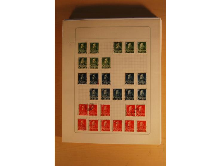 1855/1999, gestempelte Sammlung mit Doubletten auf selbstgestalteten Blättern in 2 Alben