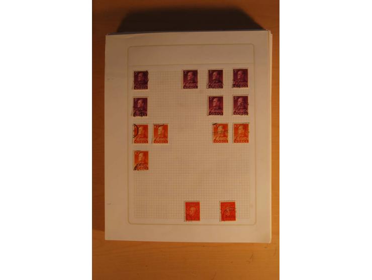 1855/1999, gestempelte Sammlung mit Doubletten auf selbstgestalteten Blättern in 2 Alben