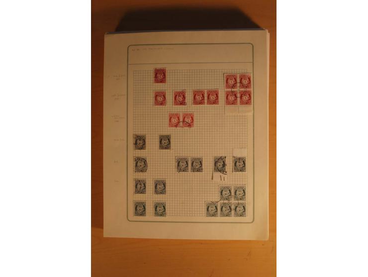 1855/1999, gestempelte Sammlung mit Doubletten auf selbstgestalteten Blättern in 2 Alben