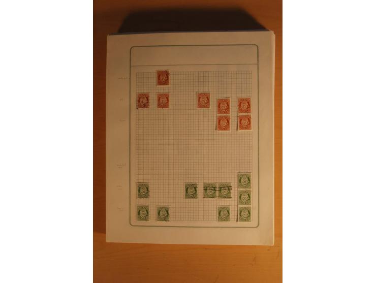 1855/1999, gestempelte Sammlung mit Doubletten auf selbstgestalteten Blättern in 2 Alben