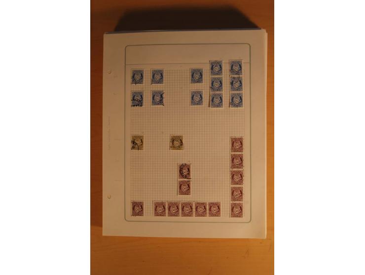 1855/1999, gestempelte Sammlung mit Doubletten auf selbstgestalteten Blättern in 2 Alben