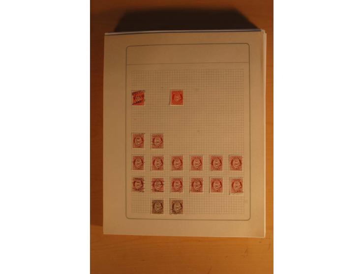 1855/1999, gestempelte Sammlung mit Doubletten auf selbstgestalteten Blättern in 2 Alben