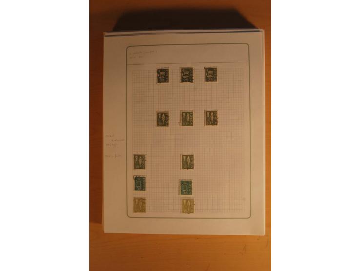 1855/1999, gestempelte Sammlung mit Doubletten auf selbstgestalteten Blättern in 2 Alben