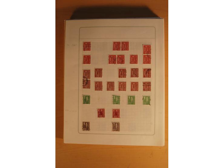 1855/1999, gestempelte Sammlung mit Doubletten auf selbstgestalteten Blättern in 2 Alben