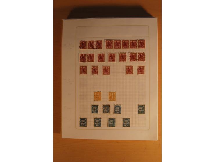 1855/1999, gestempelte Sammlung mit Doubletten auf selbstgestalteten Blättern in 2 Alben
