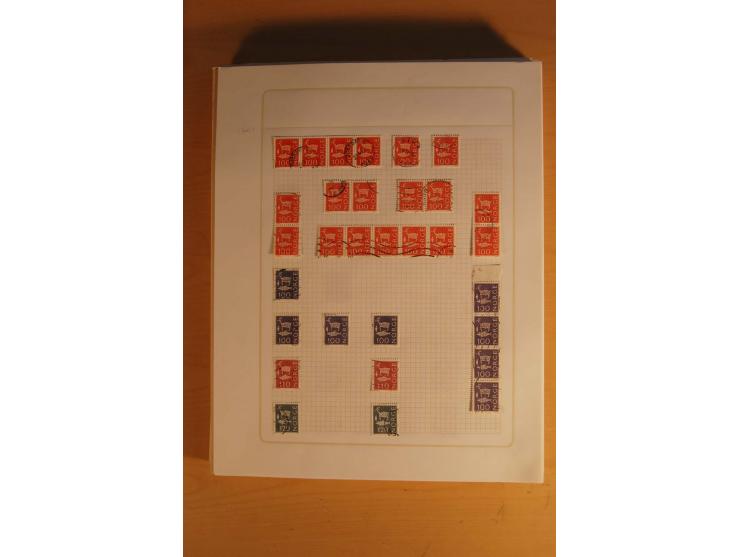 1855/1999, gestempelte Sammlung mit Doubletten auf selbstgestalteten Blättern in 2 Alben