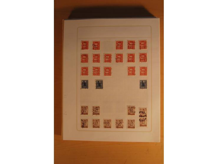 1855/1999, gestempelte Sammlung mit Doubletten auf selbstgestalteten Blättern in 2 Alben