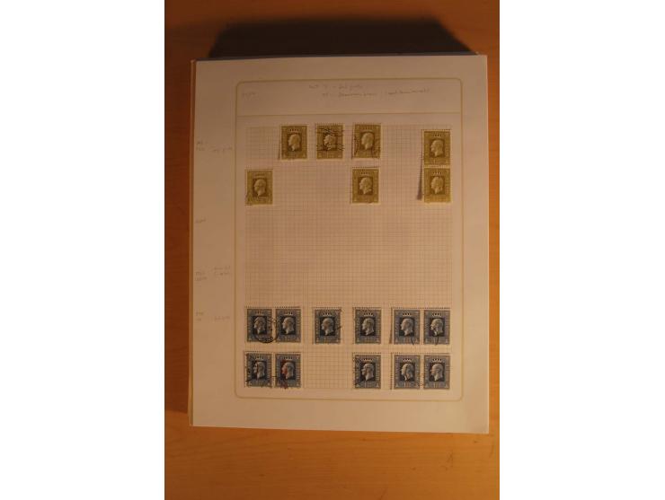 1855/1999, gestempelte Sammlung mit Doubletten auf selbstgestalteten Blättern in 2 Alben